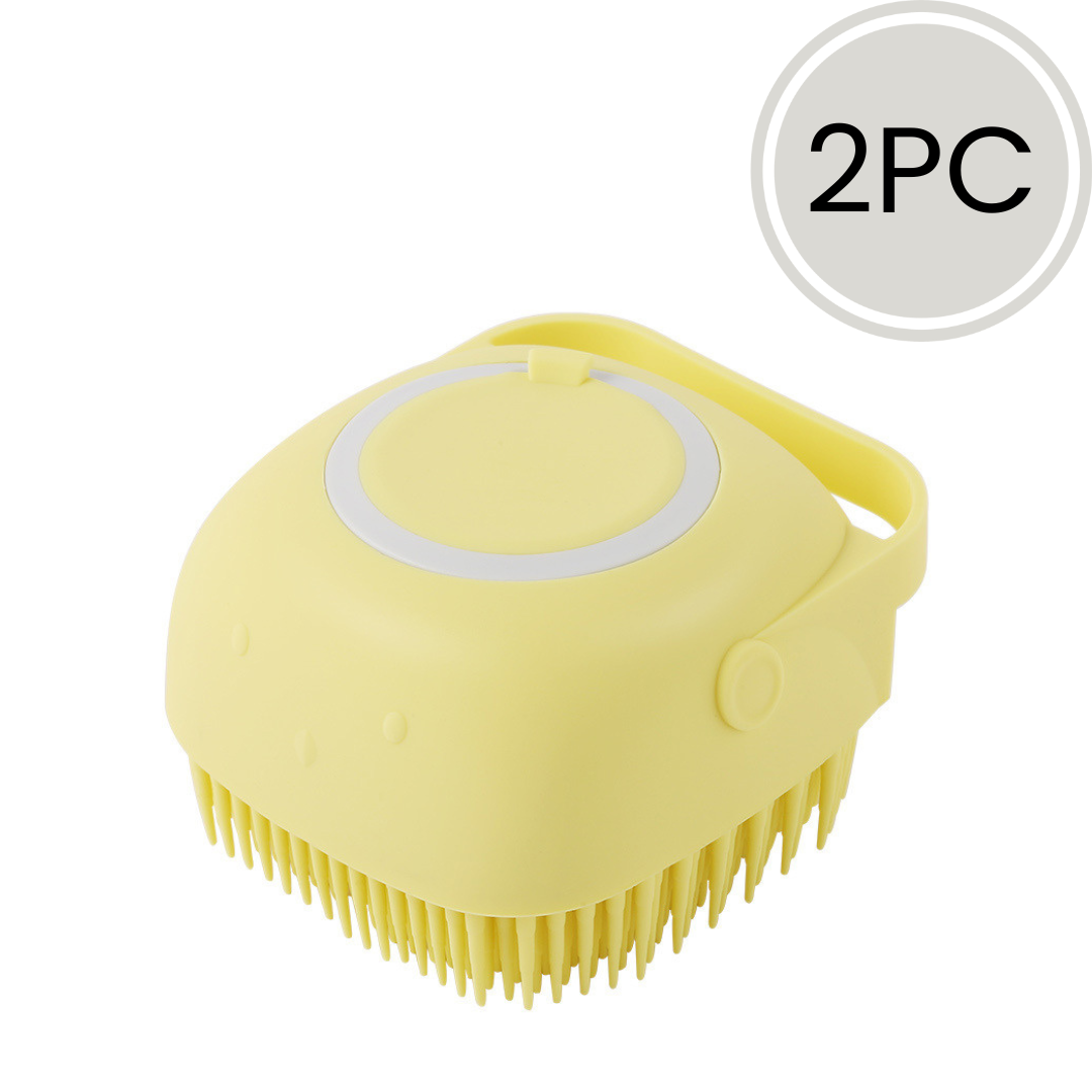 Guante de silicona relax para Baño con dispensador de champú incorporado