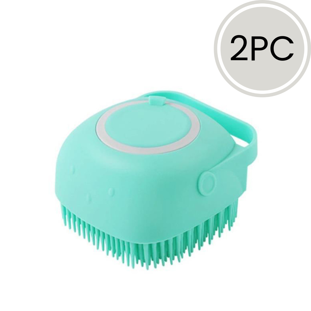 Guante de silicona relax para Baño con dispensador de champú incorporado